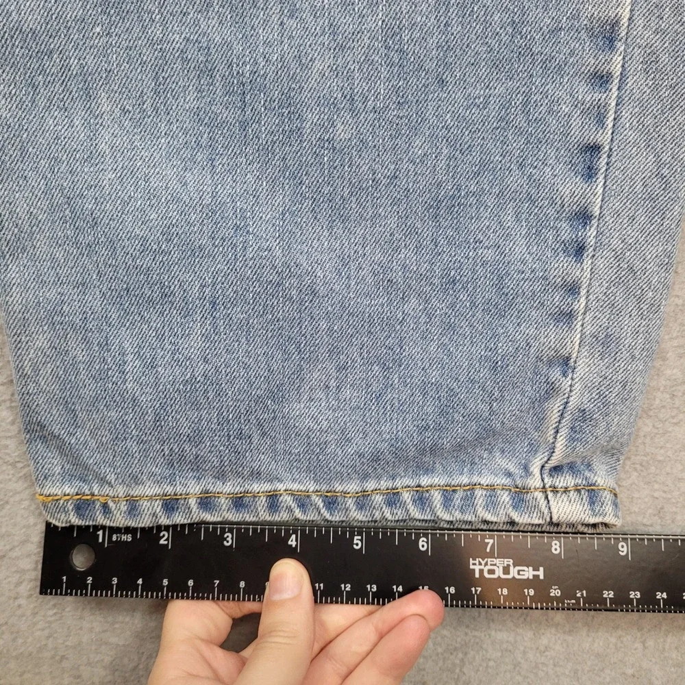 Levi 550 Relaxed Fit Jeans Mens 38x32 Light Wash Denim Y2K
